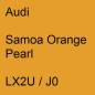 Preview: Audi, Samoa Orange Pearl, LX2U / J0.